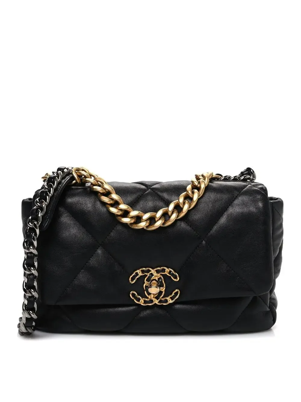 Lambskin Quilted Medium Chanel 19 Flap #300539C37B